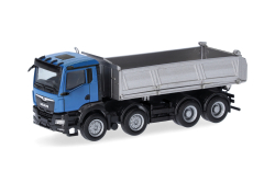 Herpa 319140  MAN TGS NN Baukipper 4a blau/s