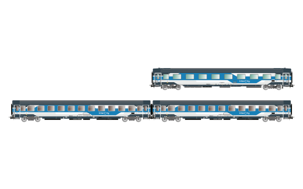 Rivarossi HR4407 H0 3-tlg. Set, Personenwagen der FS