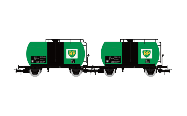 Rivarossi HR6567 H0 2-tlg. Set 2-achs. Kesselwagen „BP“ der FS