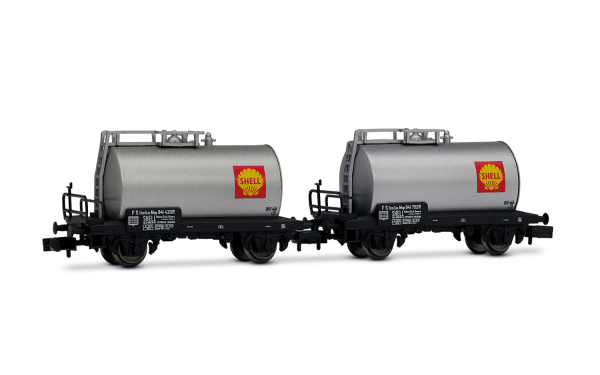 Arnold HN6701 N 2-tlg. Set 2-achs. Kesselwagen „Shell“ der FS