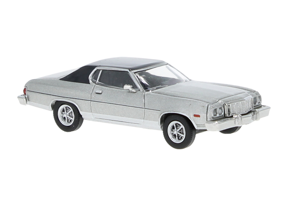 Brekina 19734  Ford Gran Torino, silber/schwarz