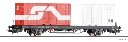 Tillig 502378 Containertragwagen Lgkks 4444 der DR mit 2...