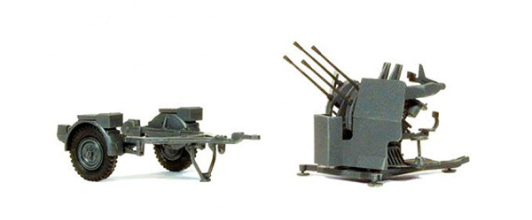 Preiser 16582 EDW 2cm Flakvierling 38, mit Sd-Anhänger 52
